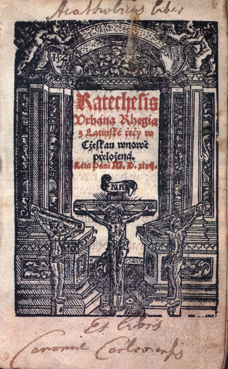 Katechesis Urbána Rhegía z latinské řeči w Cžeskau wnowě přeložená. Léta Páně M. D. xlvii. av Jiří Melantrich z Aventina