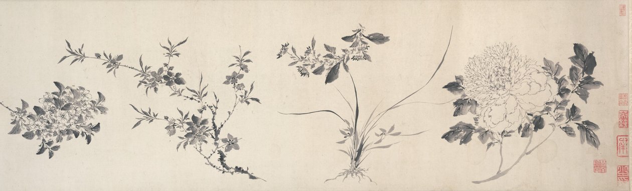 Blommor av de fyra årstiderna, Mingdynastin av Jiayan Chen