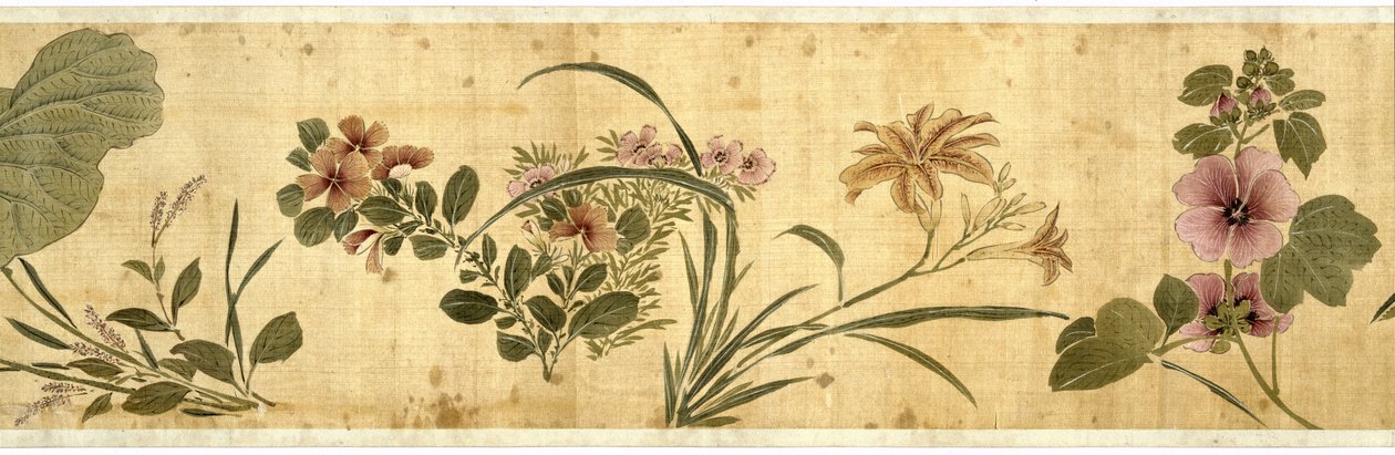 Hundra blommor, 1629 (färg på siden) av Jiayan Chen
