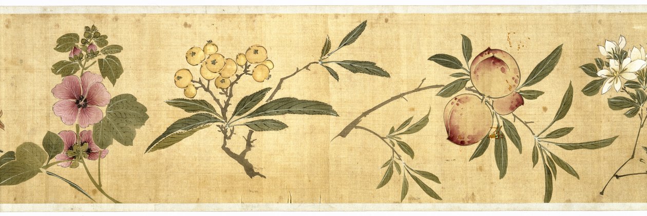 Hundra blommor, 1929 (färg på siden) av Jiayan Chen