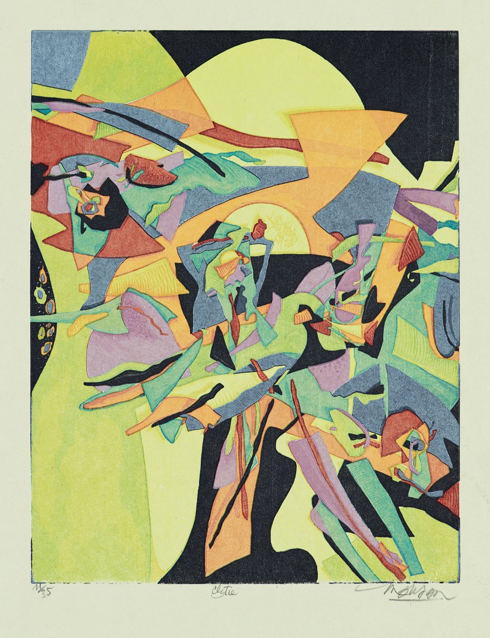 Clytie, 2013 (träsnitt) av Jim Monson