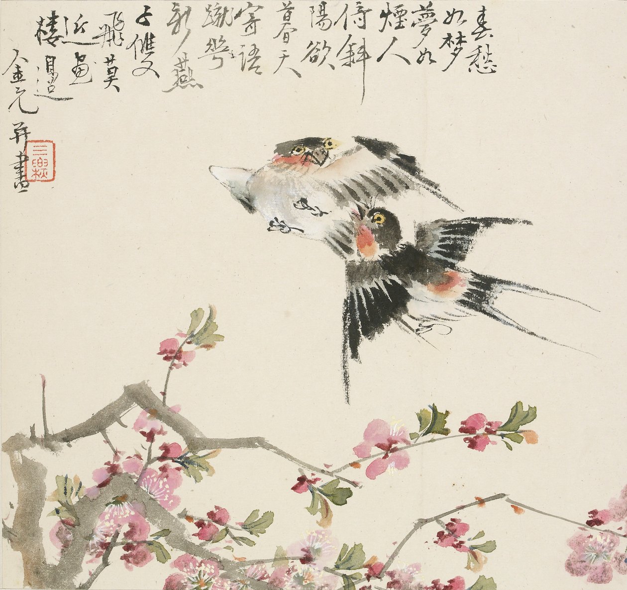 Ett par svalor, 1857 av Jin Yuan