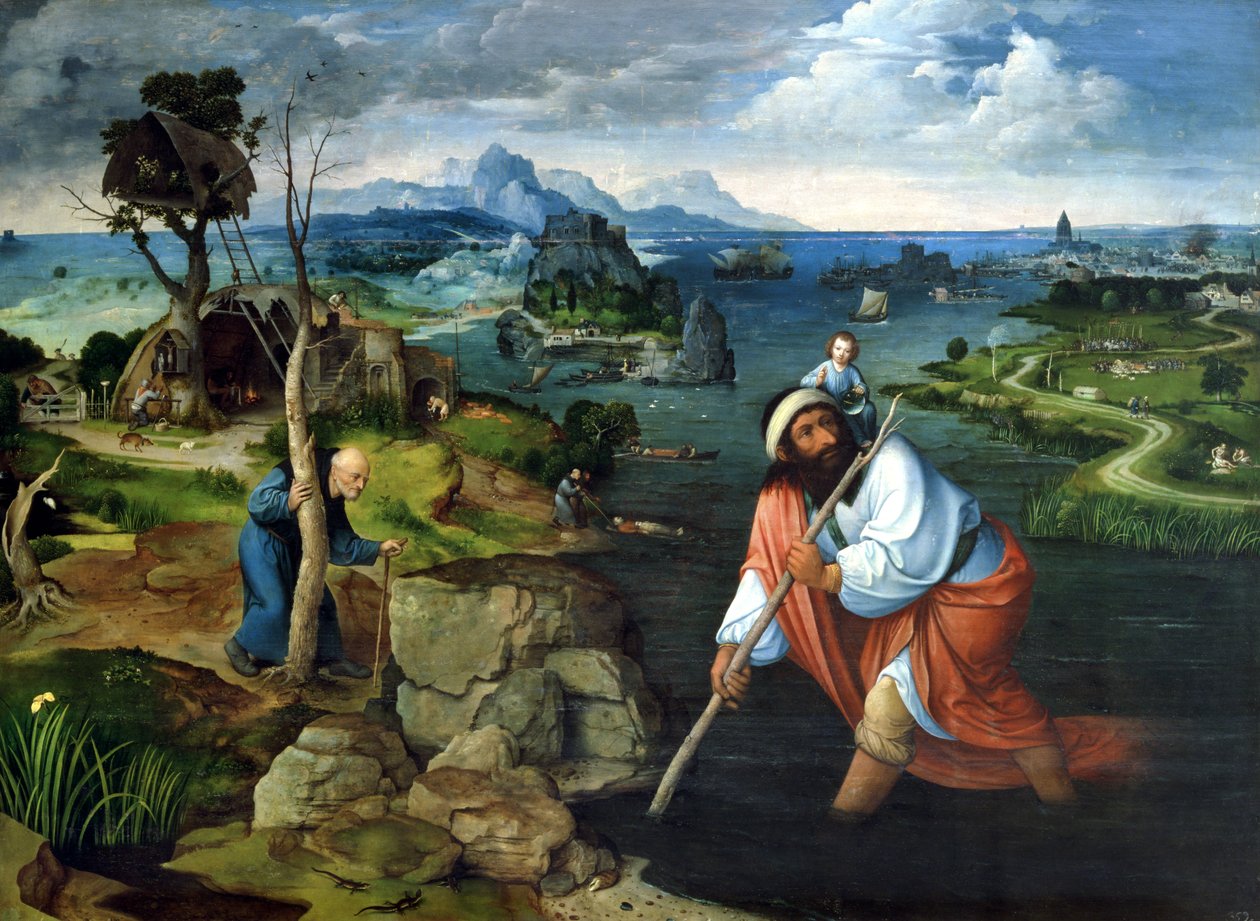 St. Christopher av Joachim Patinir