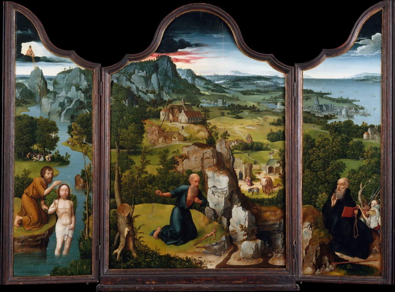 The Penitence of Saint Jerome (triptych) av Joachim Patinir