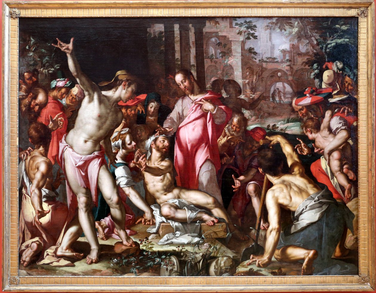 lazarus uppståndelse av Joachim Wtewael or Utewael
