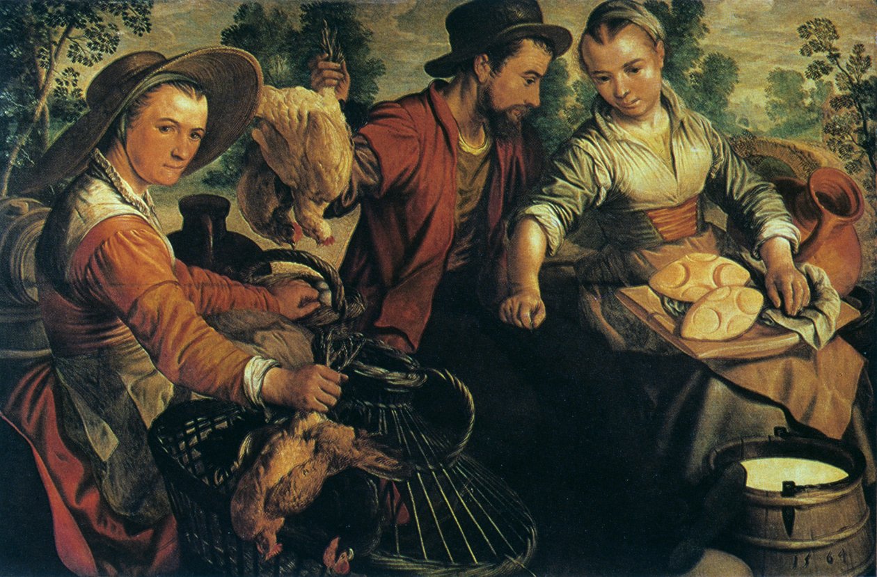 På marknaden, c1554-1574 av Joachim Beuckelaer