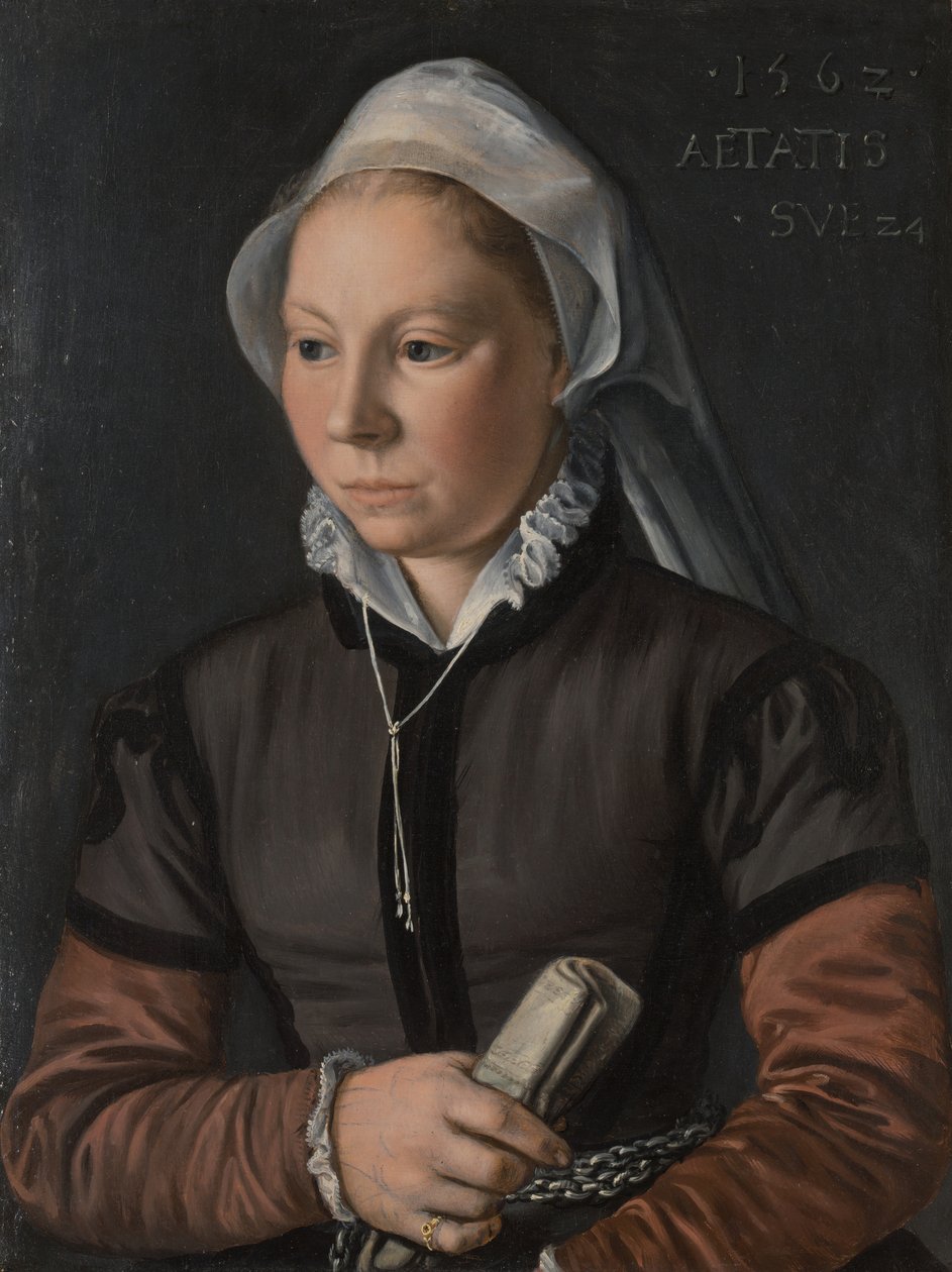 Porträtt av en ung kvinna, 1562. av Joachim Beuckelaer