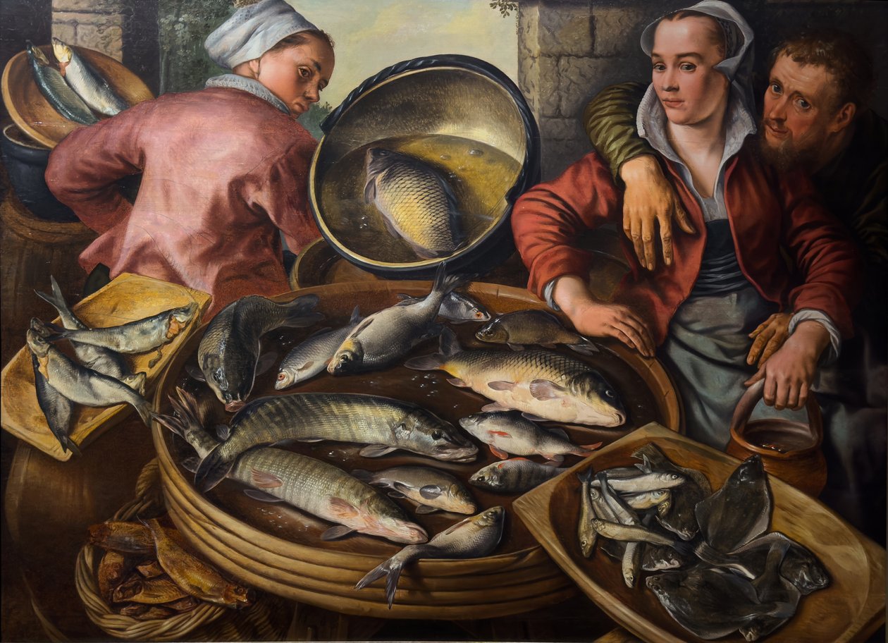 Fiskmarknaden av Joachim Bueckelaer