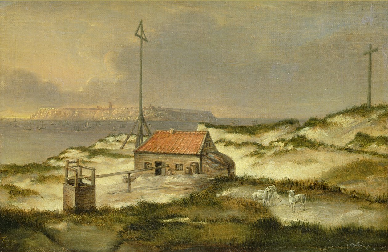 Le Dunes o Helgoland, 1815 swed av Joachim Faber