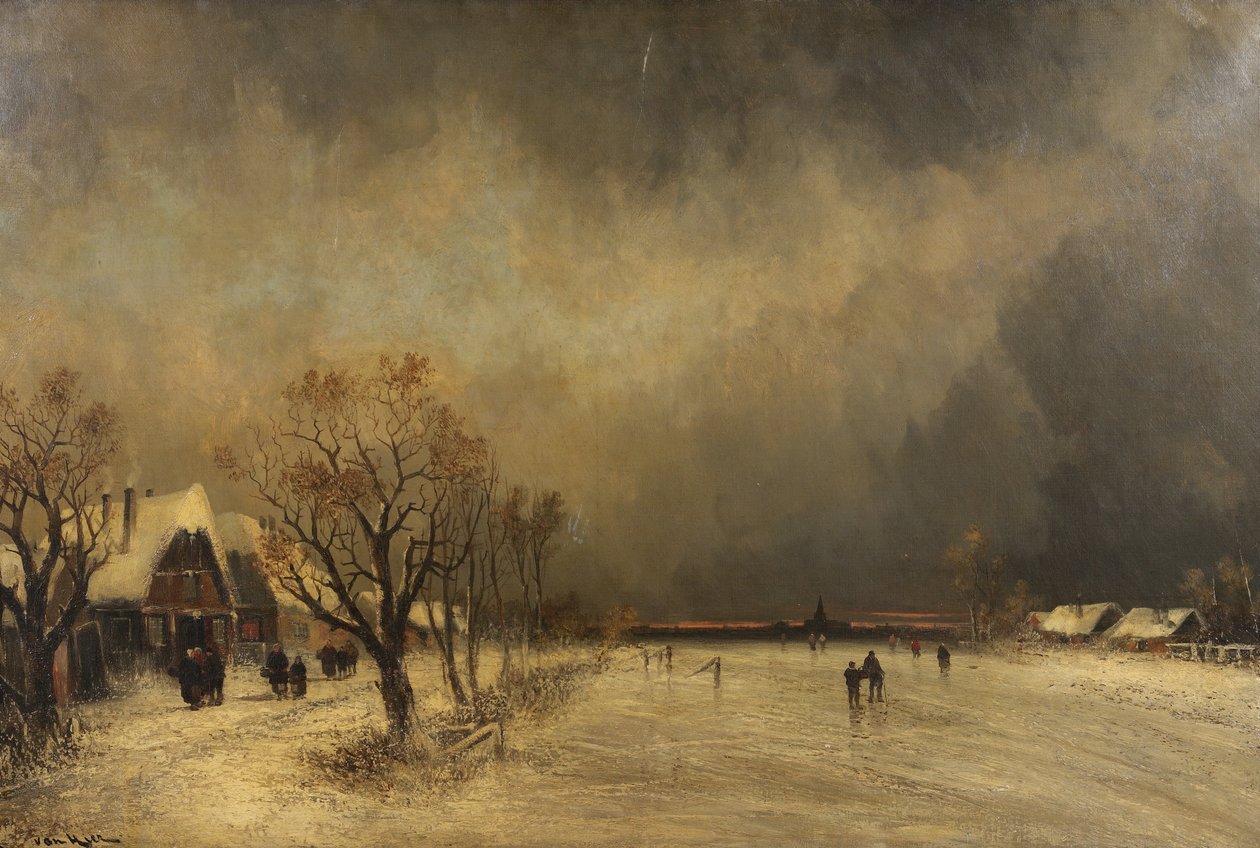 In the Grip of Winter, c.1900 av Joachim Hierschl Minerbi