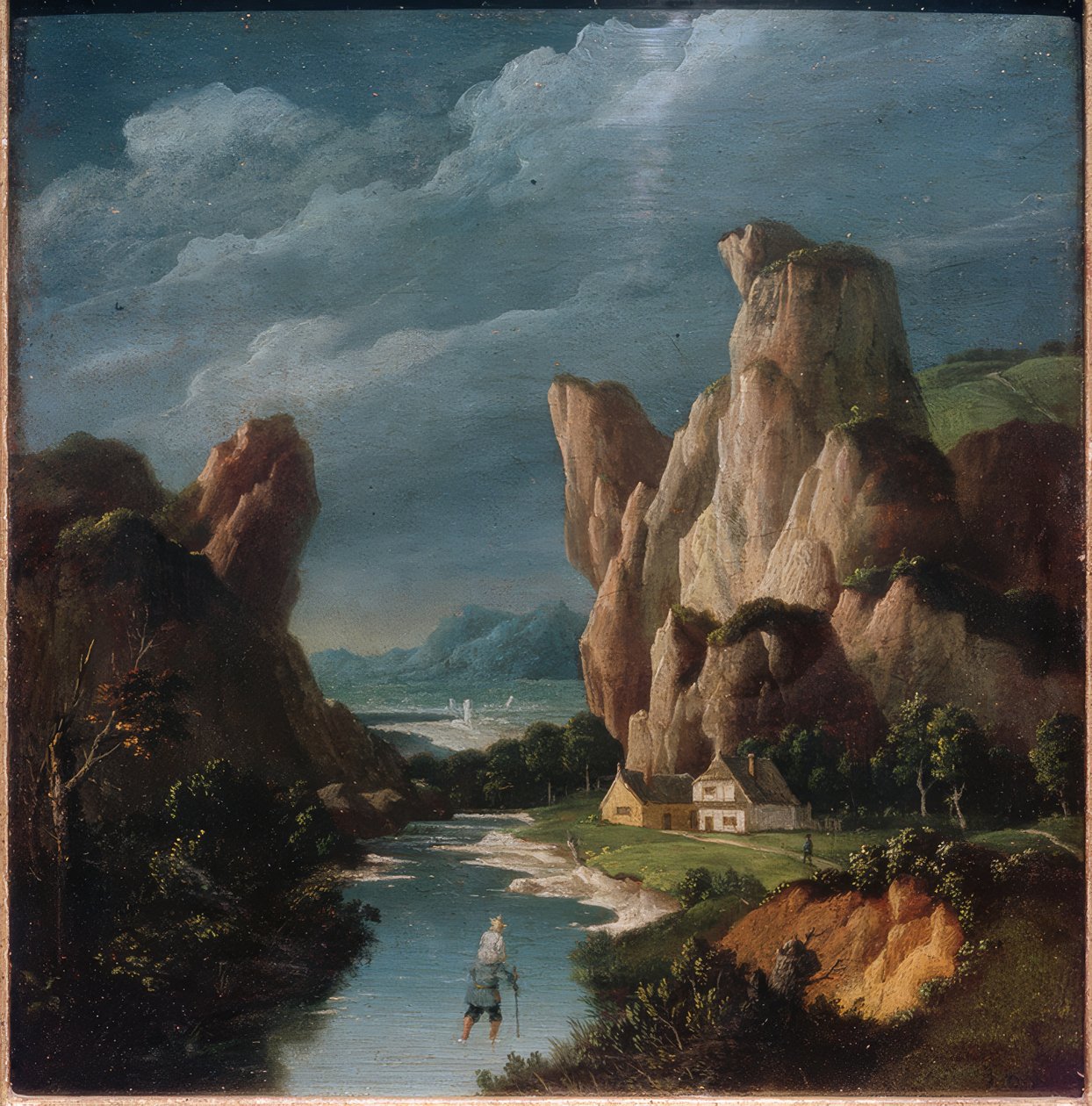 St Christopher av Joachim Patinir
