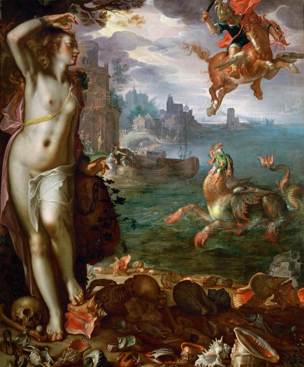 Perseus befriar Andromeda av Joachim Wtewael or Utewael