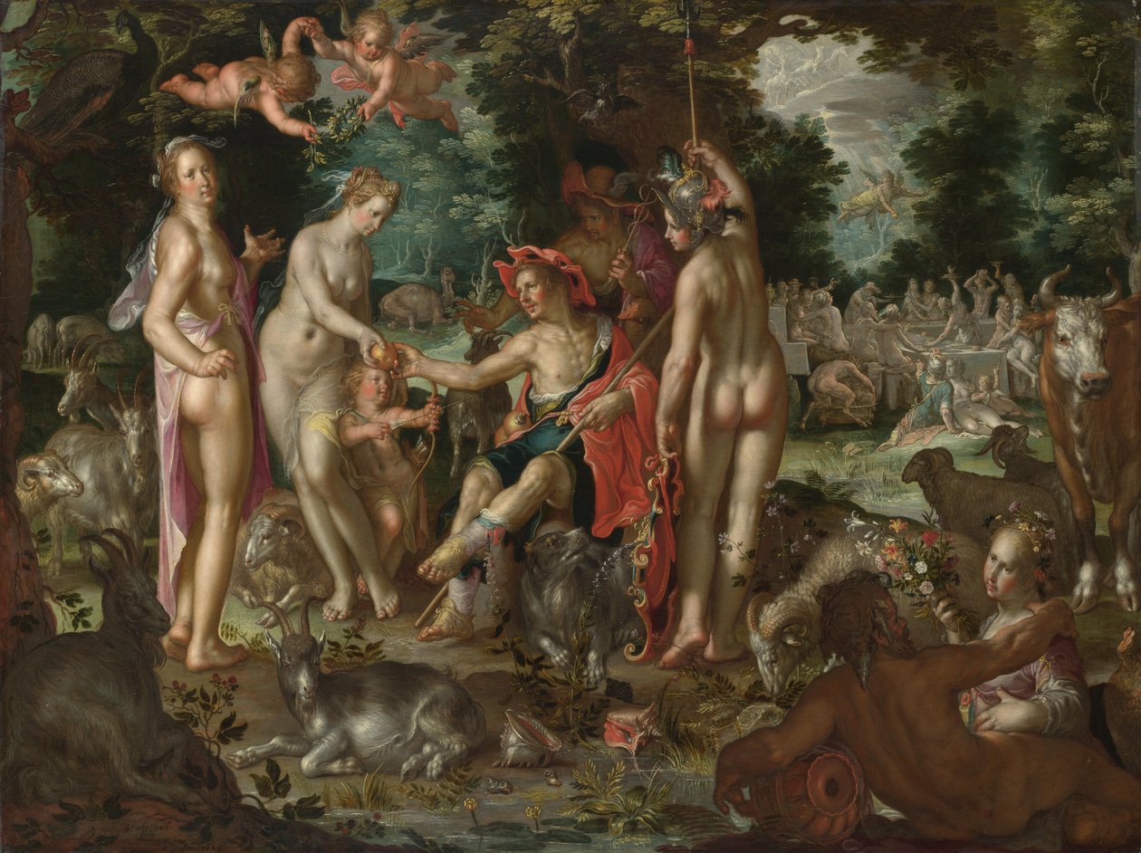 Parisdomen av Joachim Wtewael or Utewael