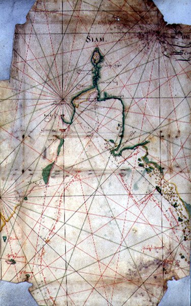 Siambukten, ca 1679 (färggravyr) av Joan Blaeu