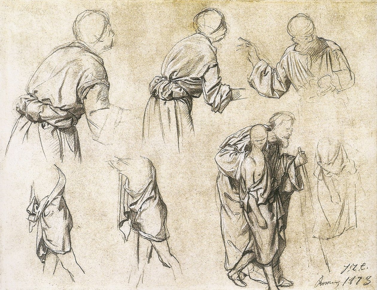Study for The widows mite av Joao Zeferino da Costa
