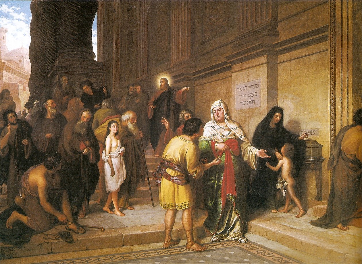 The widows mite av Joao Zeferino da Costa