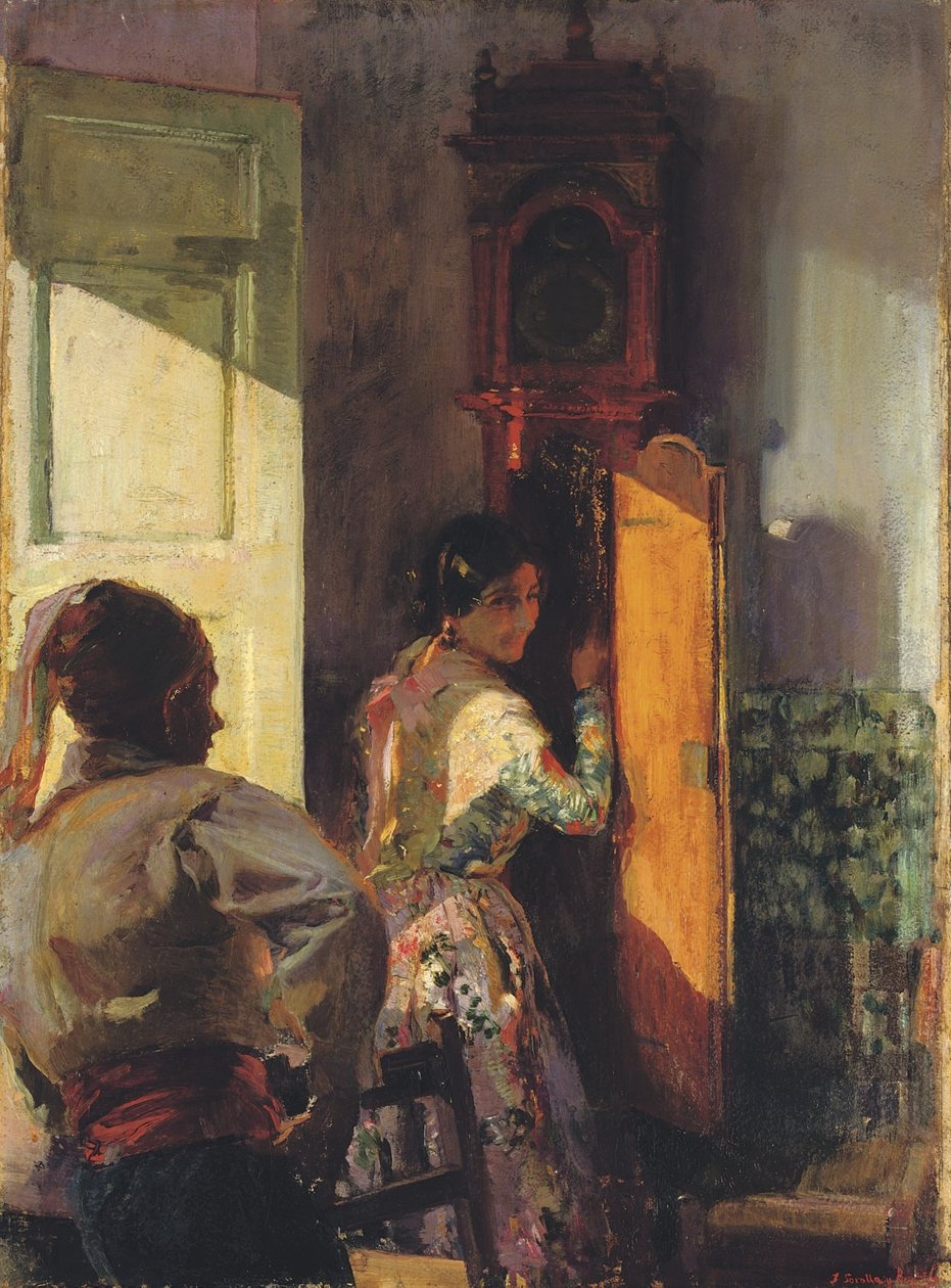 Dando Cuerda av Joaquín Sorolla