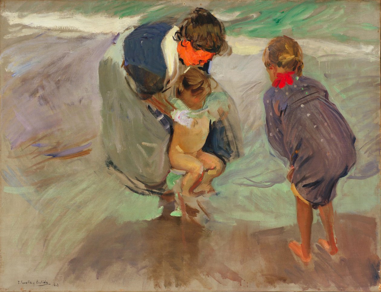 En la playa av Joaquín Sorolla
