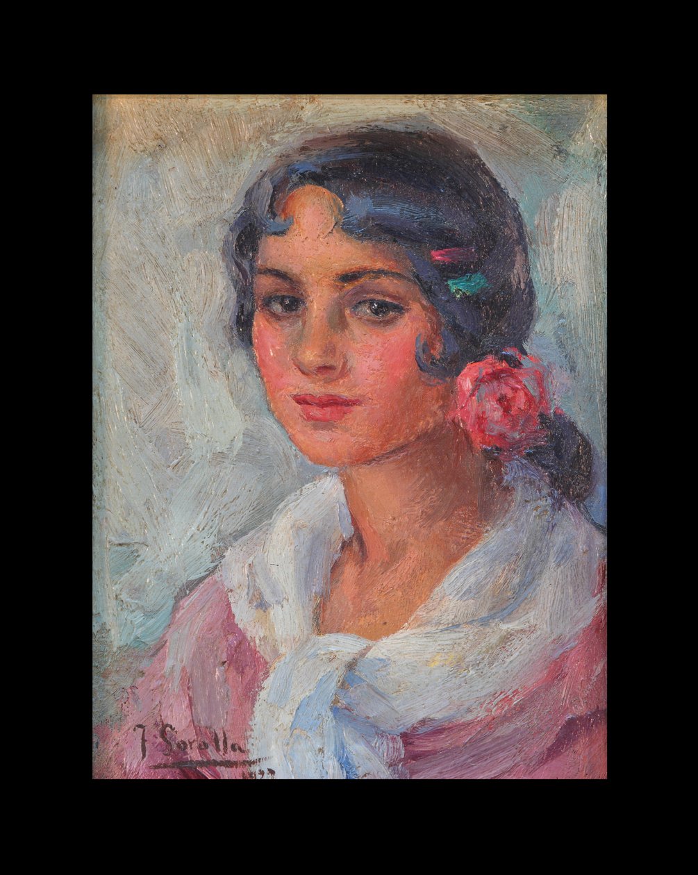 Portrait of a Woman av Joaquín Sorolla