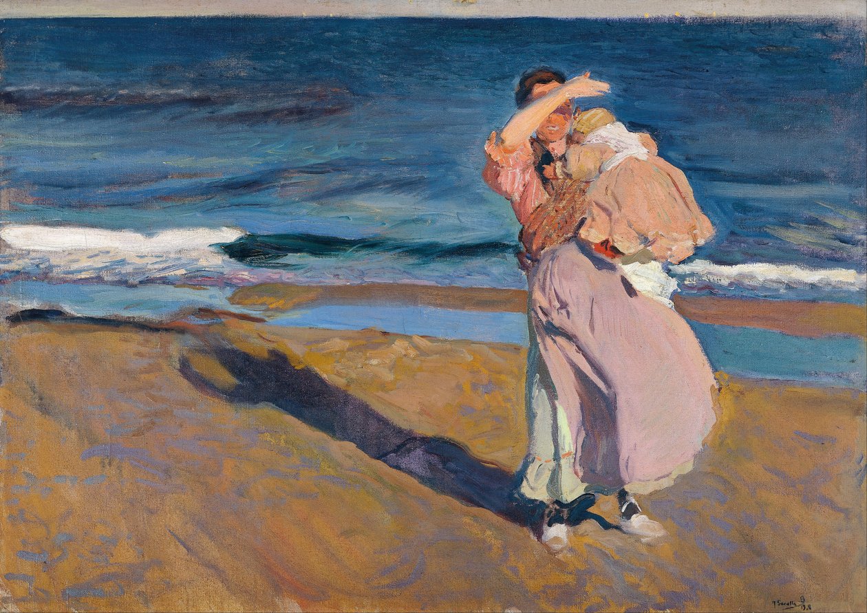 Fiskare med sin son av Joaquín Sorolla