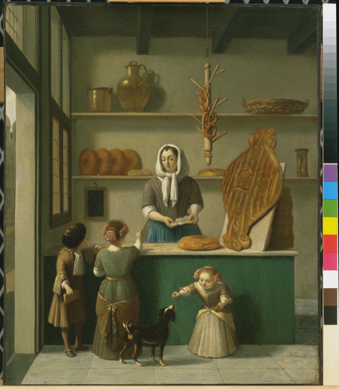 Bageriaffären, ca 1680 av Job Berckheyde