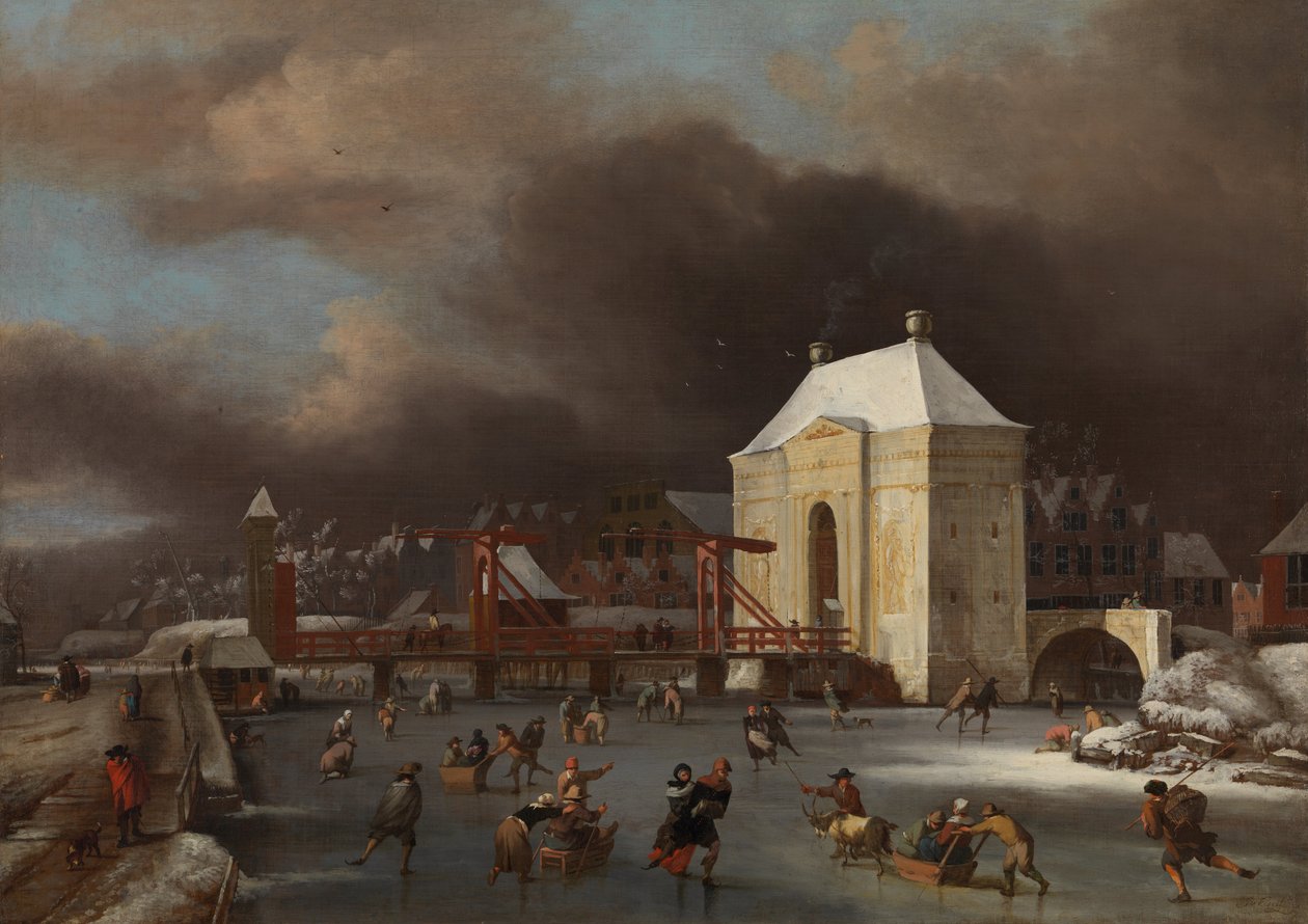 Av Heilige Wegs Poort i Amsterdam av Johan van Kessel