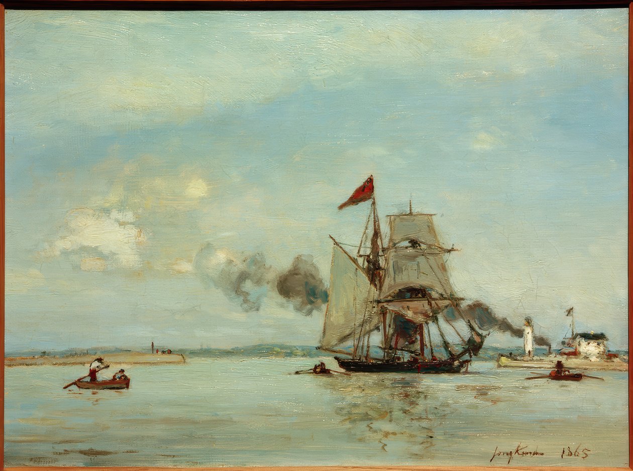 Honfleur av Johan Barthold Jongkind