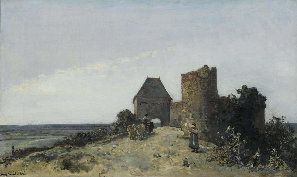 Ruinerna av Rosemont -slottet av Johan Barthold Jongkind