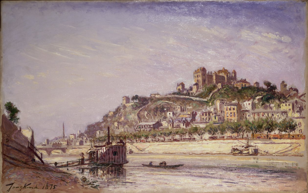 Saone i Lyons, 1875 av Johan Barthold Jongkind