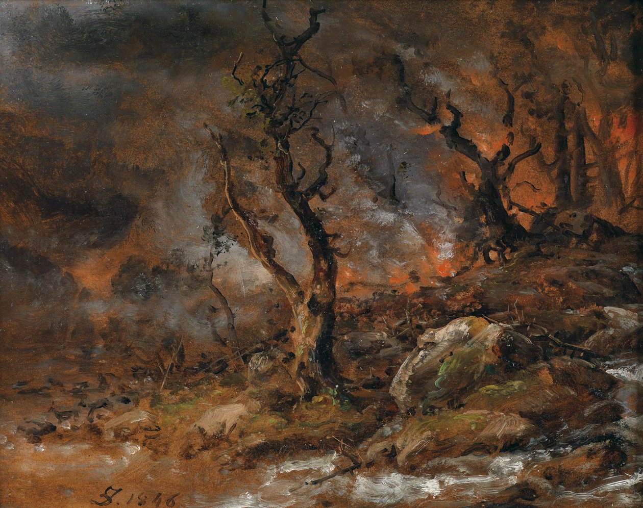 Forest Fire av Johan Christian Dahl