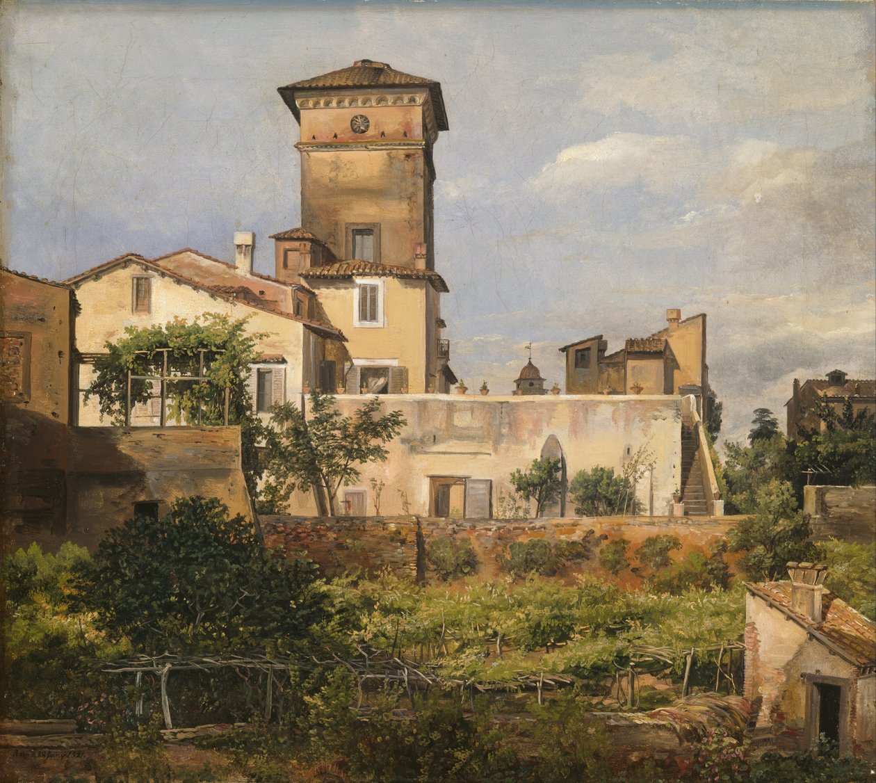 Scene from the Villa Malta av Johan Christian Dahl