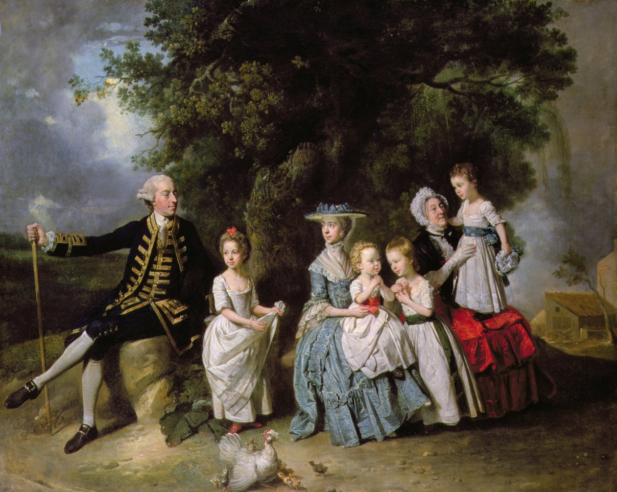 Gruppporträtt av familjen Colmore av Johan Joseph Zoffany