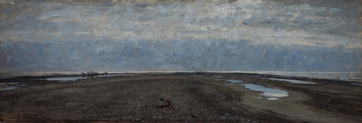 Skaw Spit. Skagen av Johan Fredrik Krouthen