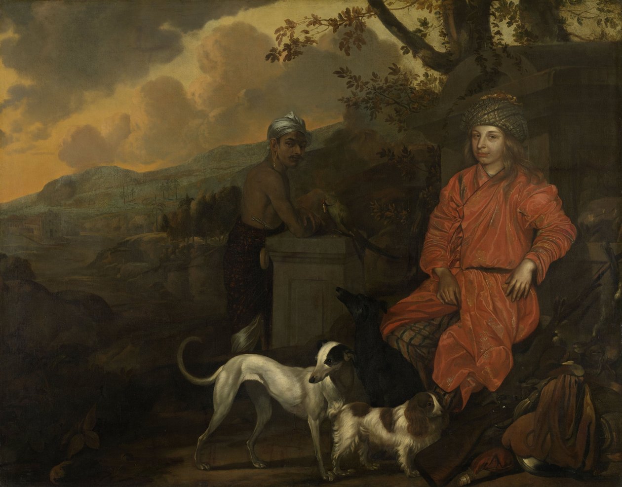 Porträtt av Philip Baldaeus och Gerrit Mossopotam, 1668 av Johan de la Rocquette