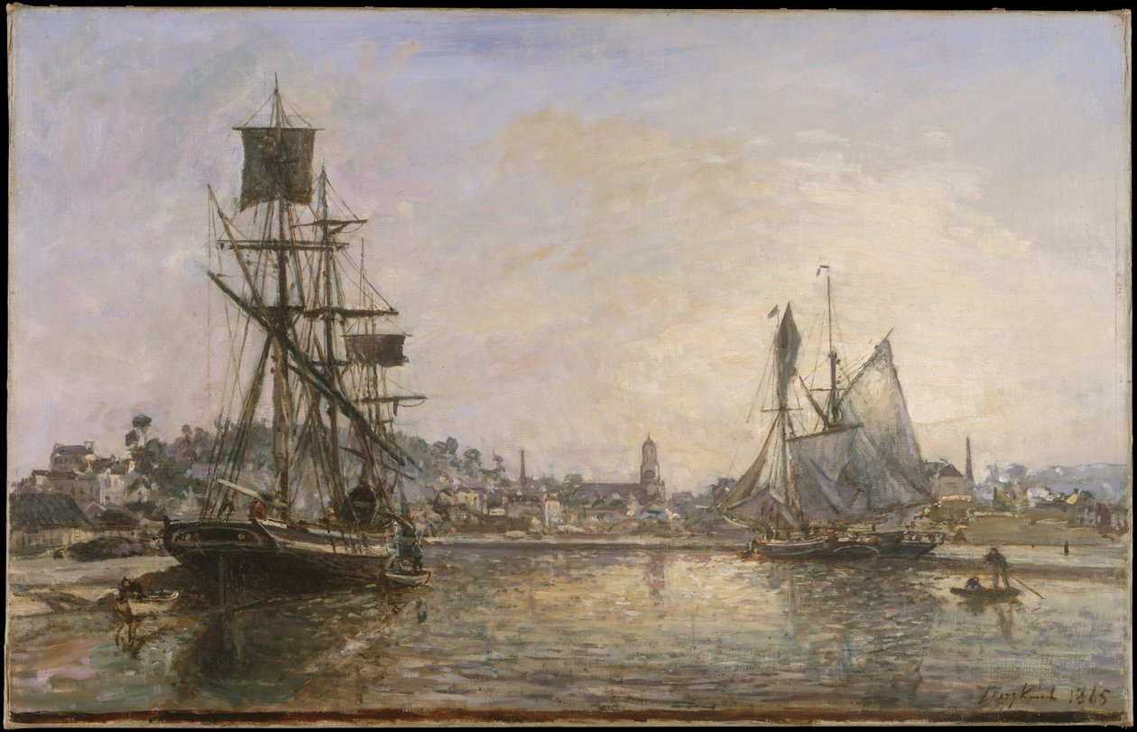 Honfleur av Johan Barthold Jongkind