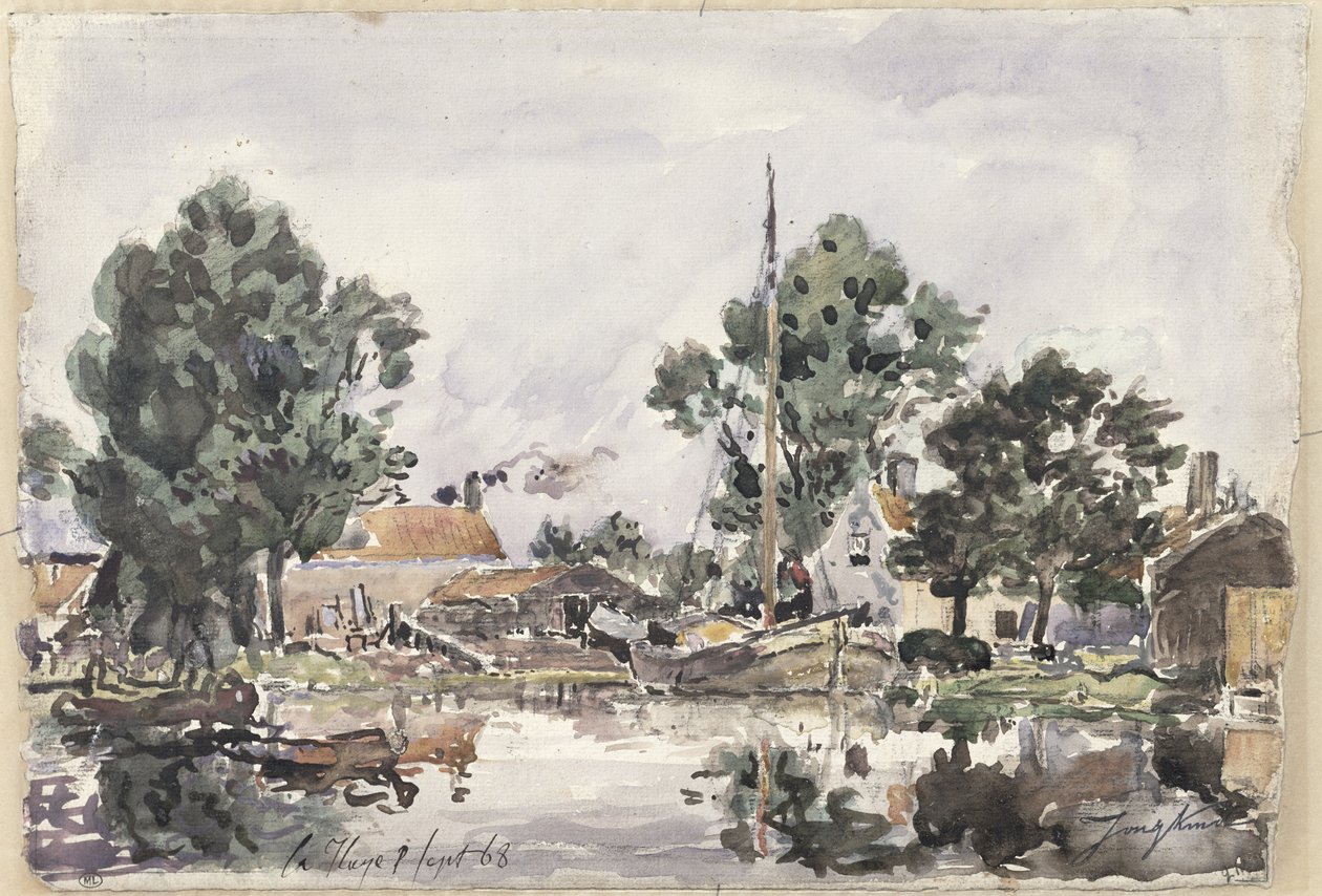 En kanal i Haag, 1868 av Johan Barthold Jongkind