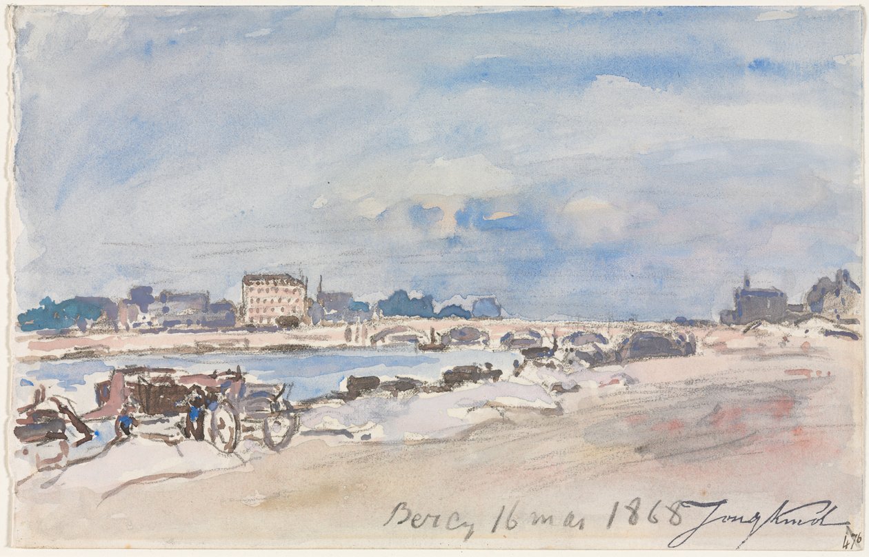 Bercy av Johan Barthold Jongkind