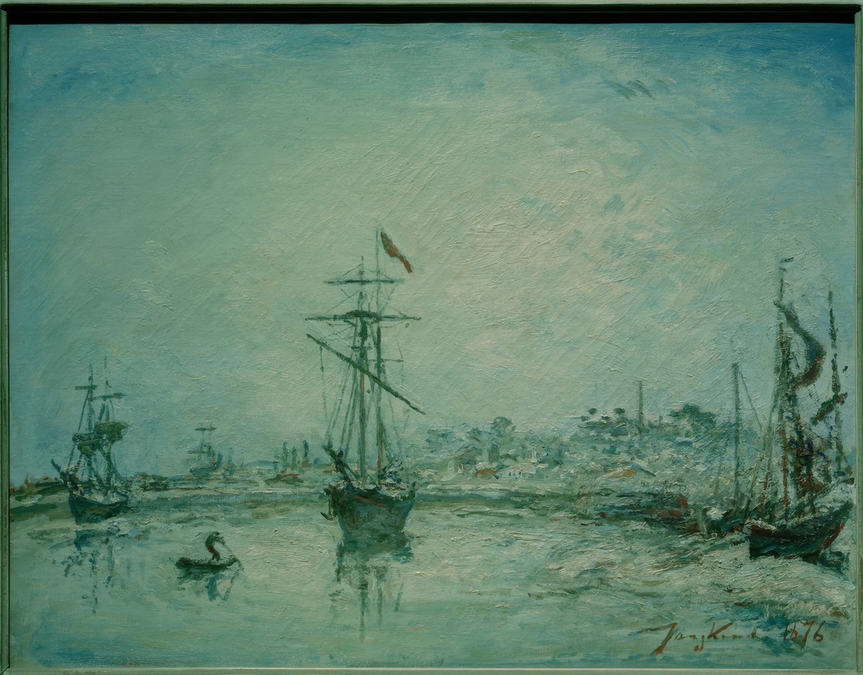 Hamnen i Honfleur av Johan Barthold Jongkind