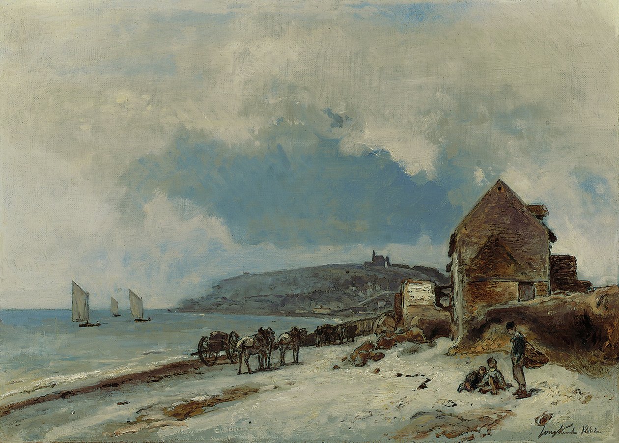 Stranden i Sainte-Adresse, 1862 av Johan Barthold Jongkind