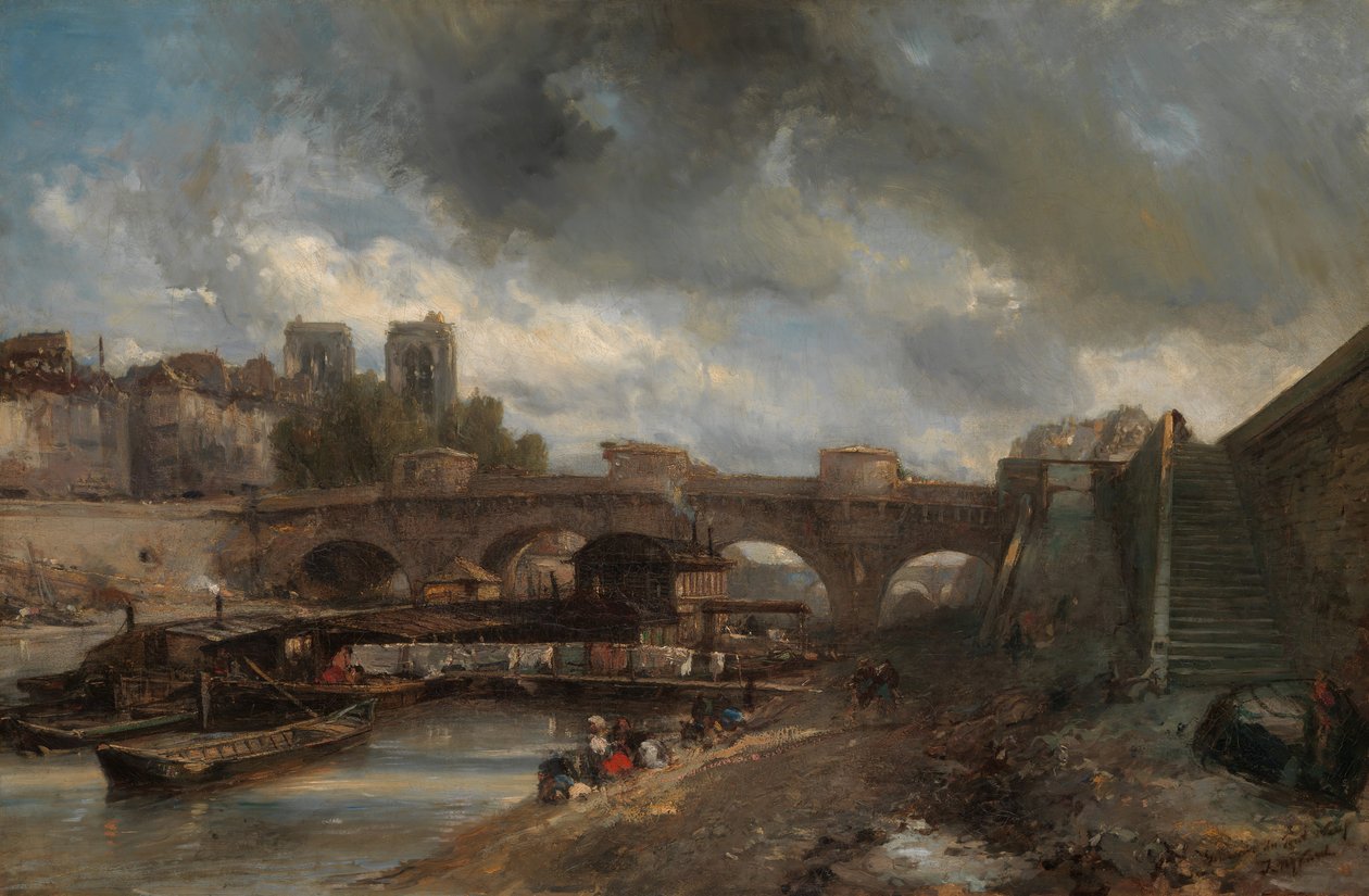 Pont Neuf, 1849-50. av Johan Barthold Jongkind