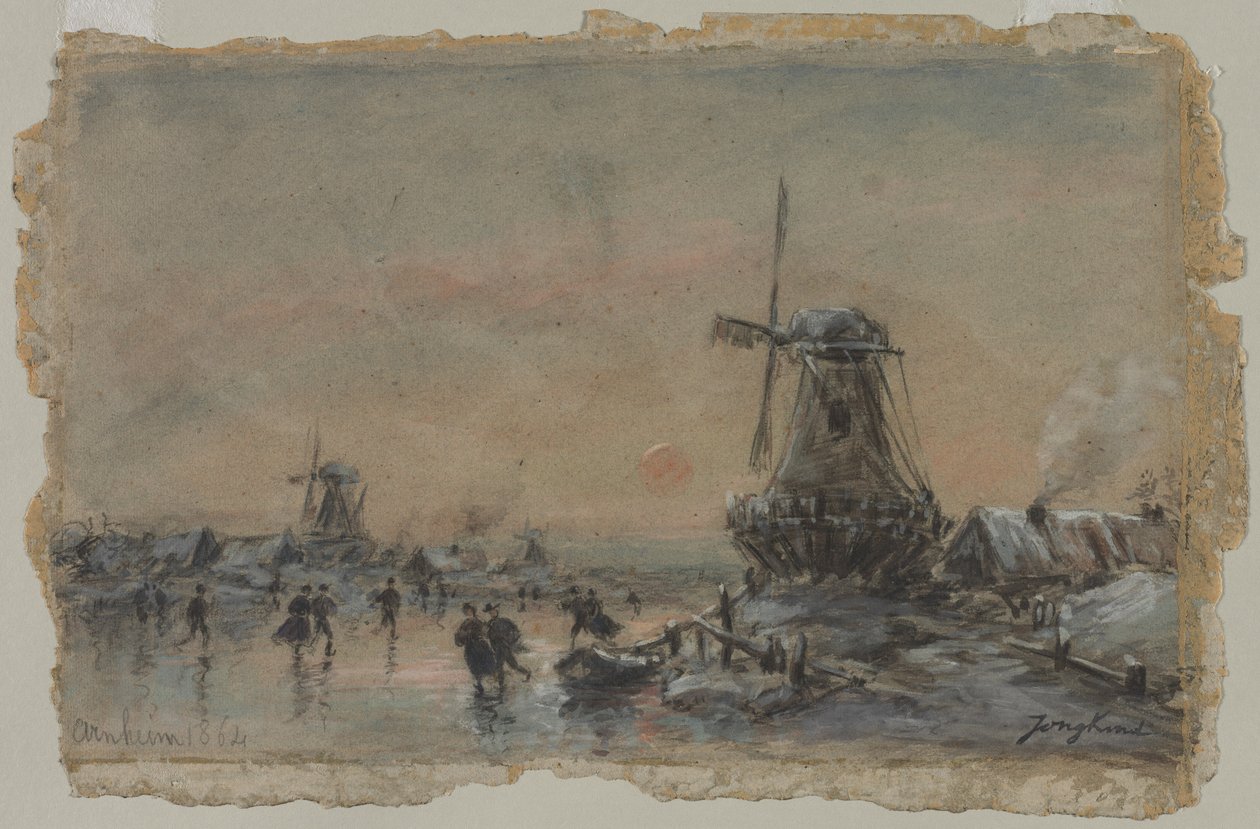 Utsikt över Arnheim, 1864. av Johan Barthold Jongkind