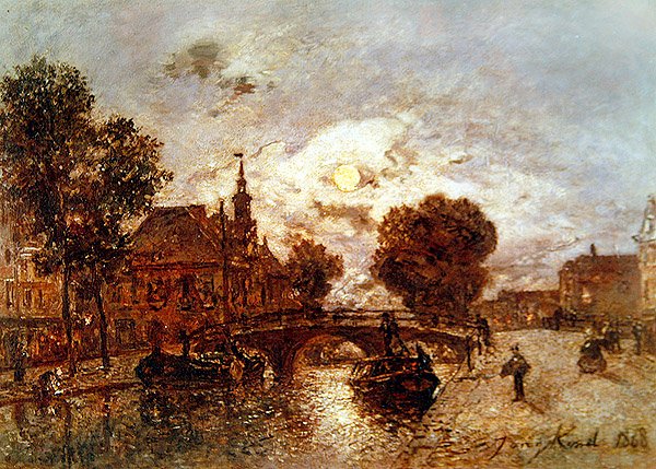 Utsikt över Haag, 1868 av Johan Barthold Jongkind
