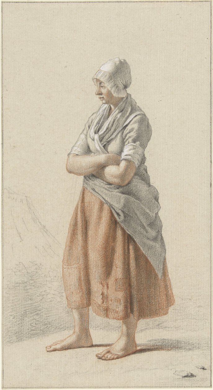 Stående tjej, till vänster av Johan Christiaan Willem Safft