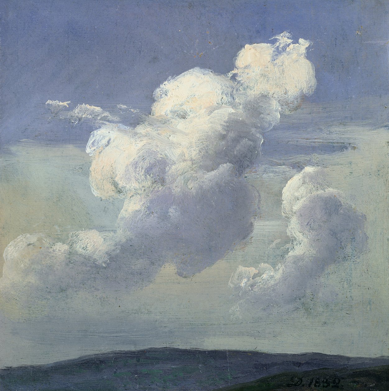 Studie av molnet av Johan Christian Dahl