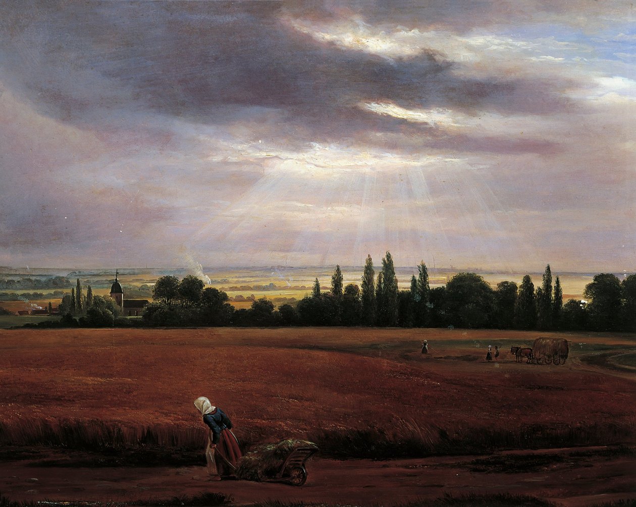 Landskap nära Dresden av Johan Christian Dahl