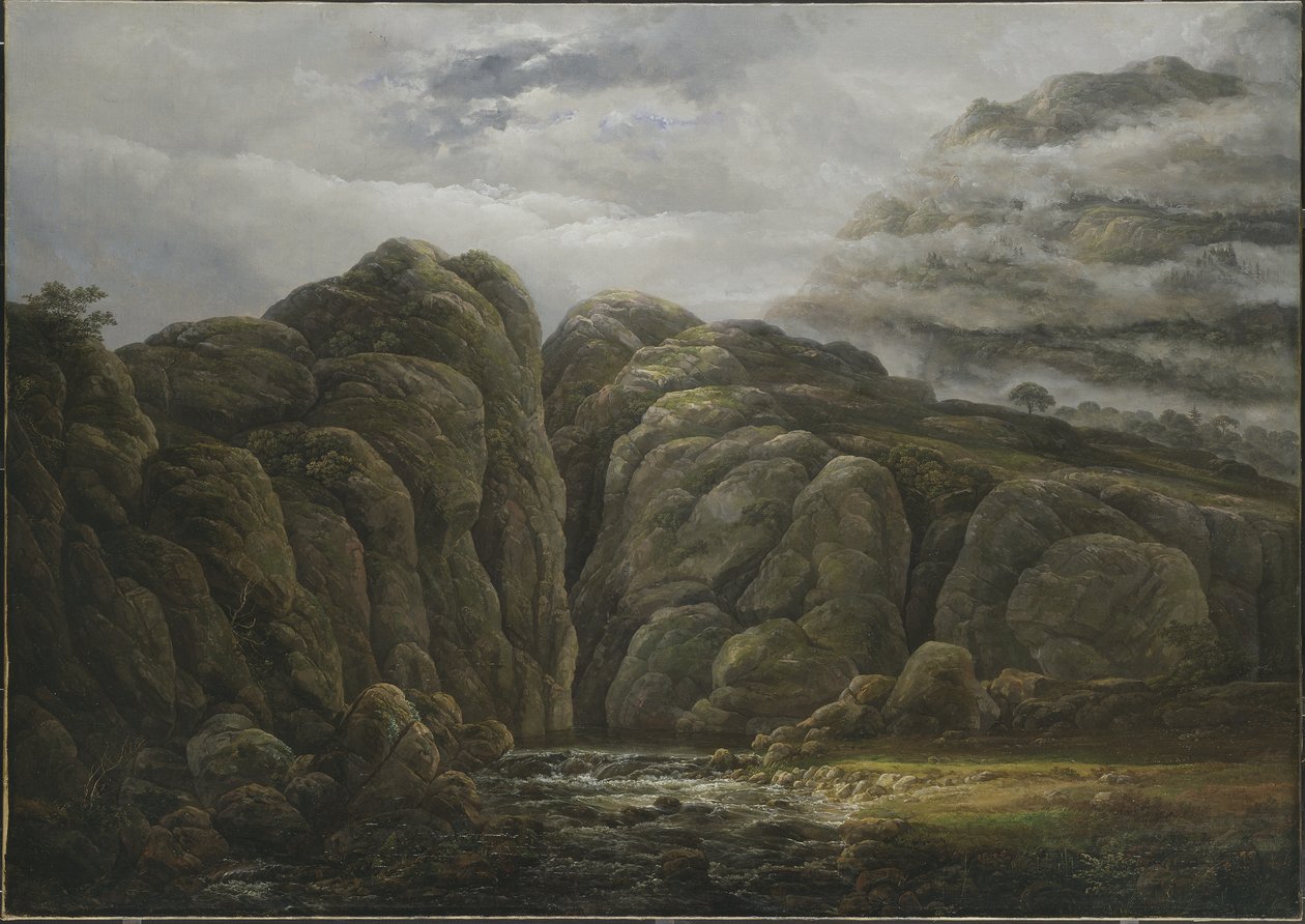 Norskt bergslandskap, 1819 av Johan Christian Dahl