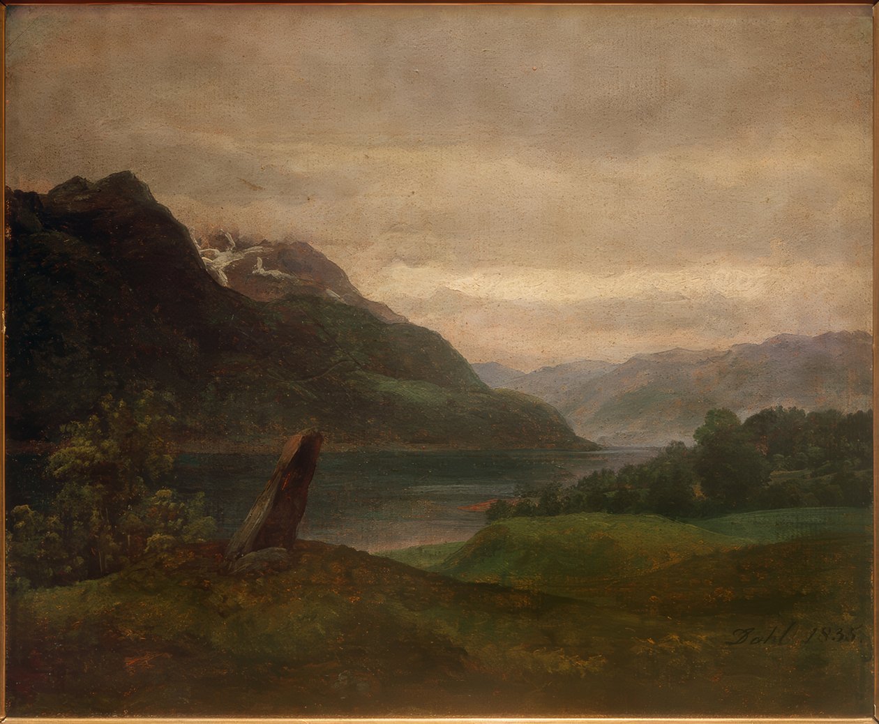 norskt landskap av Johan Christian Dahl
