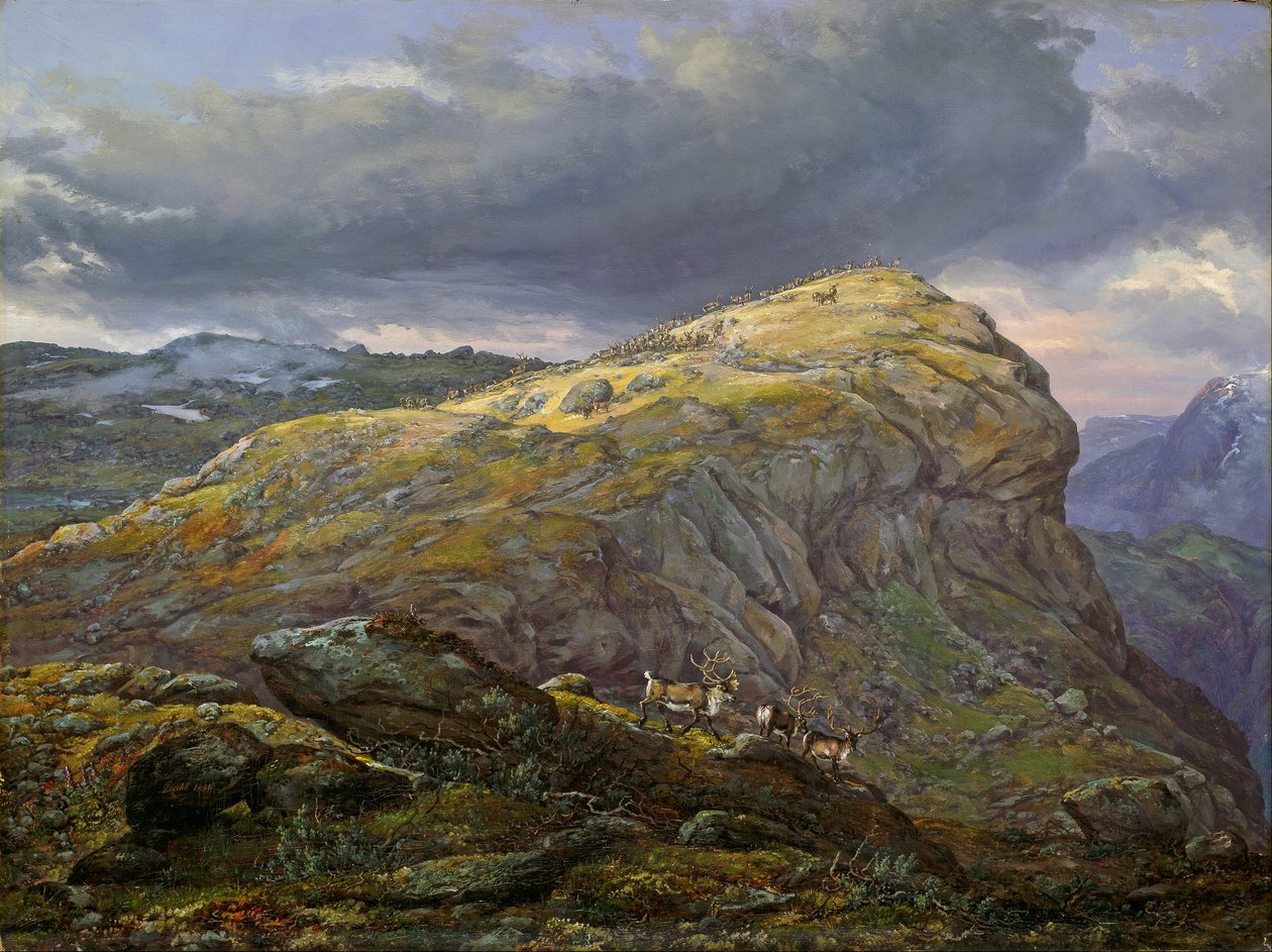 Stugunøset vid Filefjell av Johan Christian Dahl