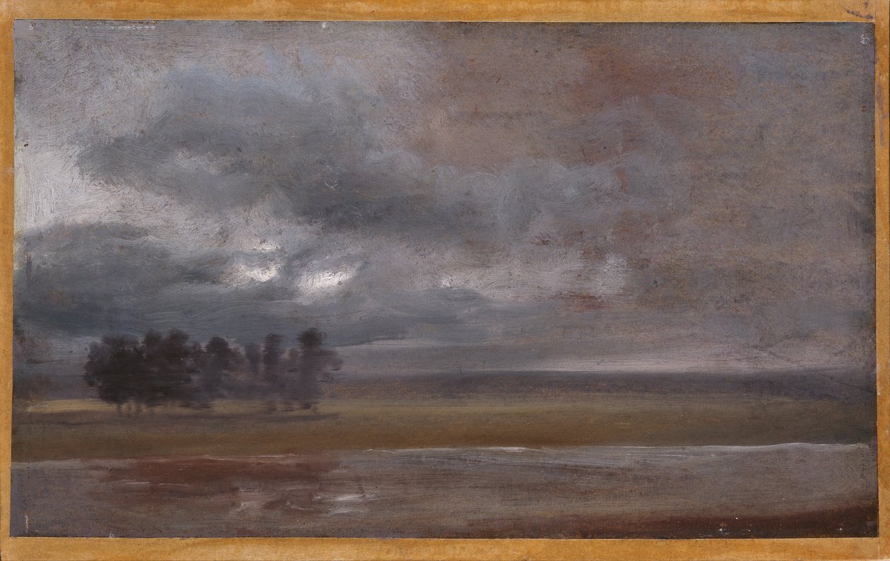 Elbe i regn av Johan Christian Dahl