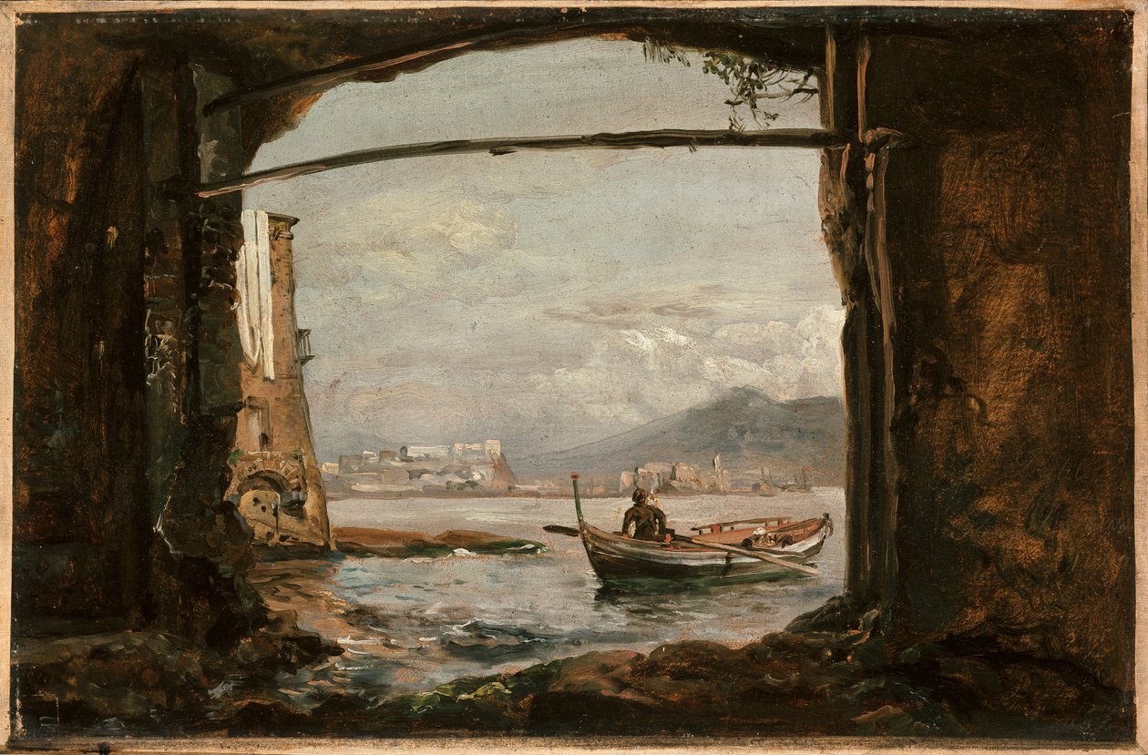 Utsikt från en grotta nära Posillipo av Johan Christian Dahl
